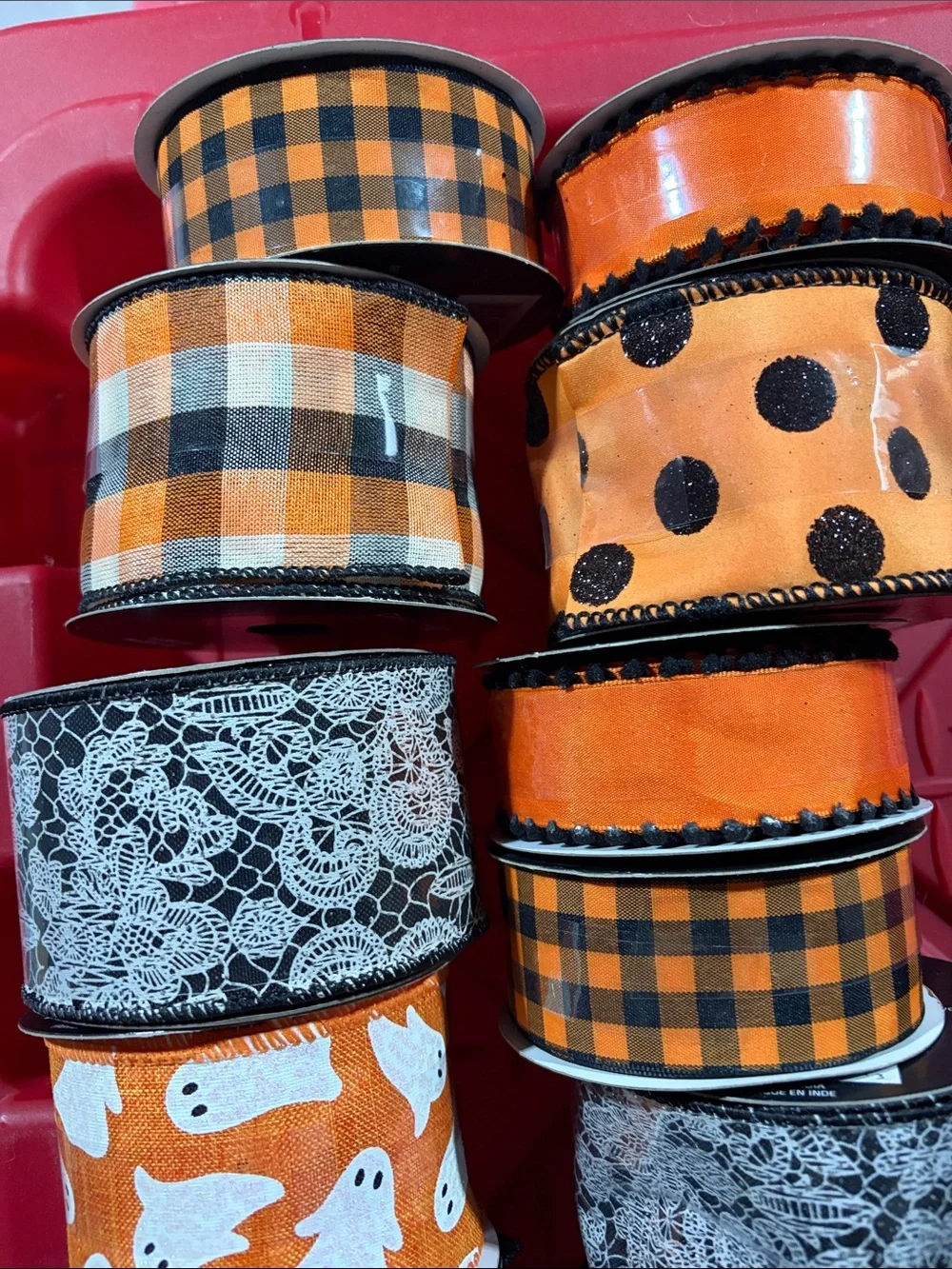 Assorted Halloween and Christmas Ribbon Bundle - Party & Craft Ribbon